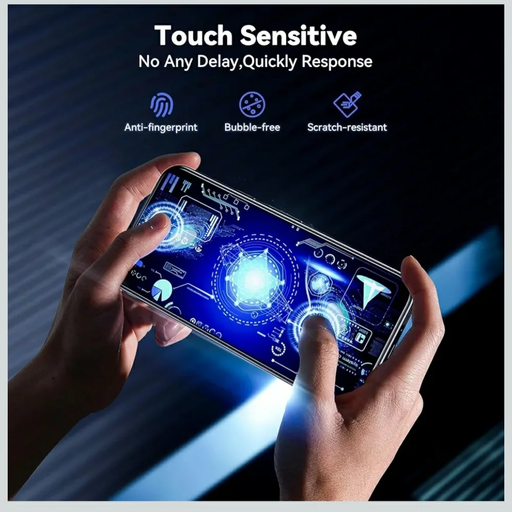 2 Pack Screen Protector for iPhone 16, Privacy Screen Protector and Glass Screen